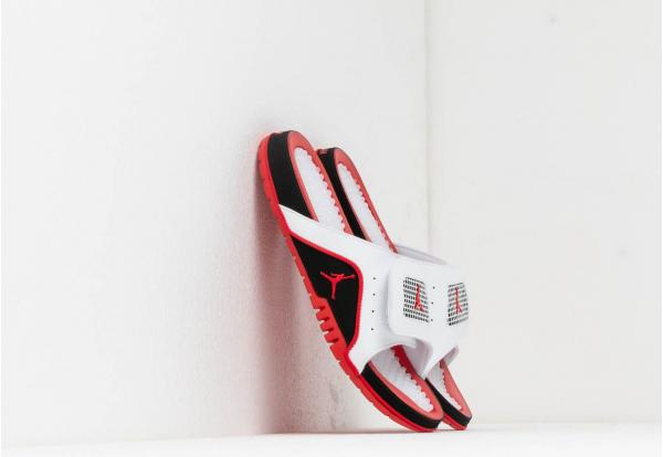 Jordan Hydro Iv Retro White/ Fire Red-Black-Fire Red