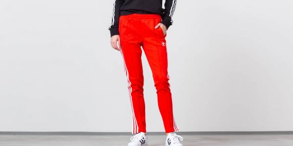 adidas SST Track Pants Active Red