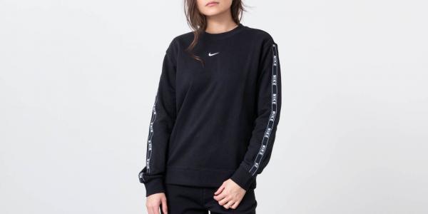 Nike NSW Crew Logo Tape Crewneck Black