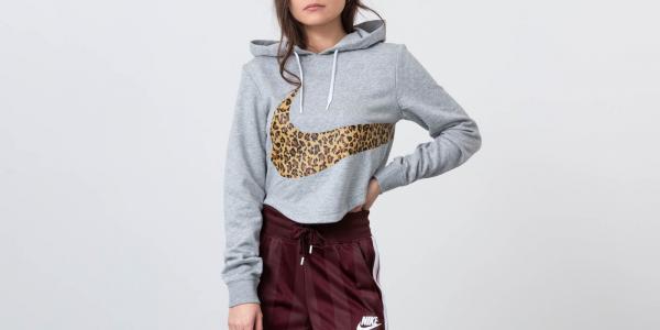 Nike Sportswear Cropped Hoodie Grey