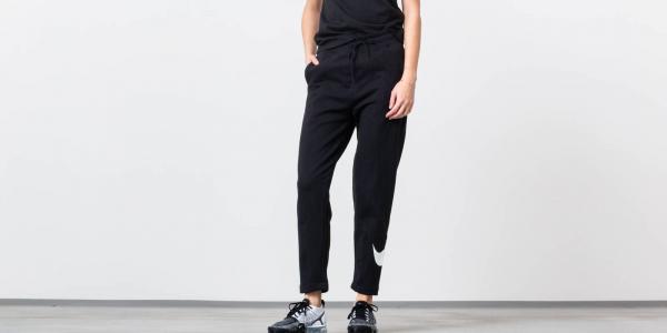 Nike Sportswear Swoosh French Terry Pants Black/ Summit White