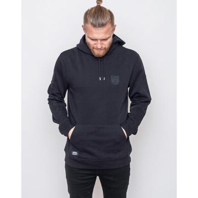 Mikina WeSC Patch hooded sweatshirt Black