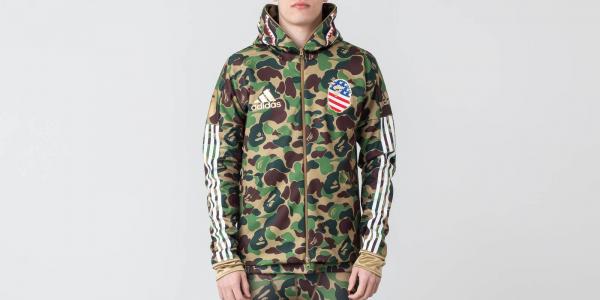 adidas x BAPE Shark Hoodie Multicolor