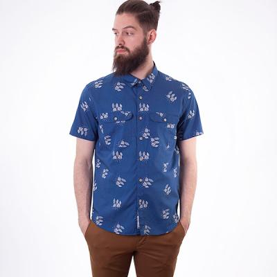 Košile Loreak Mendian PATRIC CAMPING poplin blue