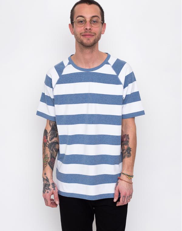 Makia Keel T-shirt Blue/White L