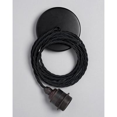 Nostalgia Lights PENDANT SET Thread & Shade Ring matte antique/raven black