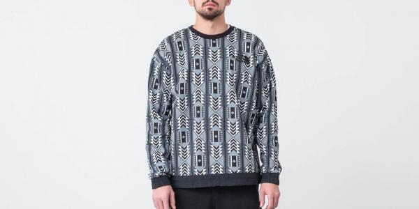 The North Face 92 Ragefleece Crewneck Black/ Grey/ White