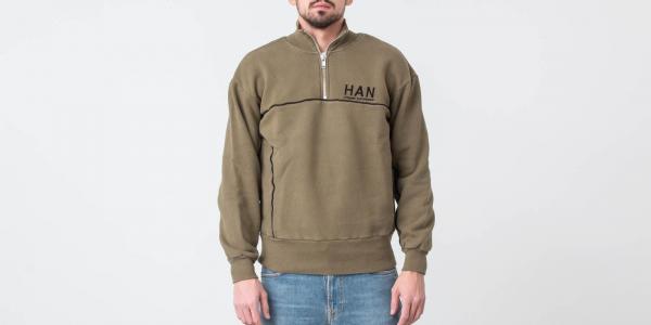 Han Kjøbenhavn Two Face Crewneck Olive