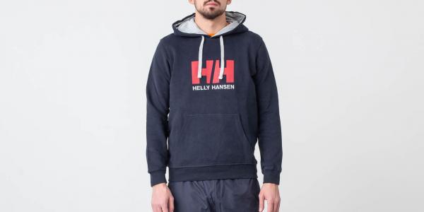 Helly Hansen Logo Hoodie Navy