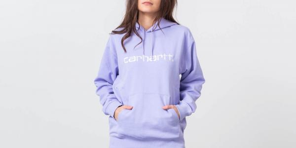 Carhartt WIP Hooded Sweat Levander/ White