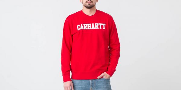 Carhartt WIP College Sweat Cardinal/ White