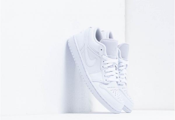 Air Jordan 1 Low White/ Pure Platinum-White