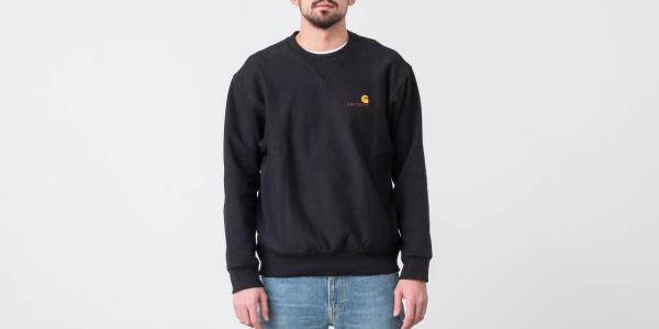 Carhartt WIP American Script Sweat Black