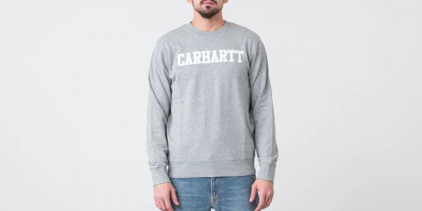 Carhart WIP College Sweat Grey Heather