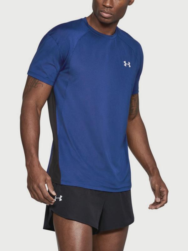 Tričko Under Armour Coolswitch Run SS V3 Modrá