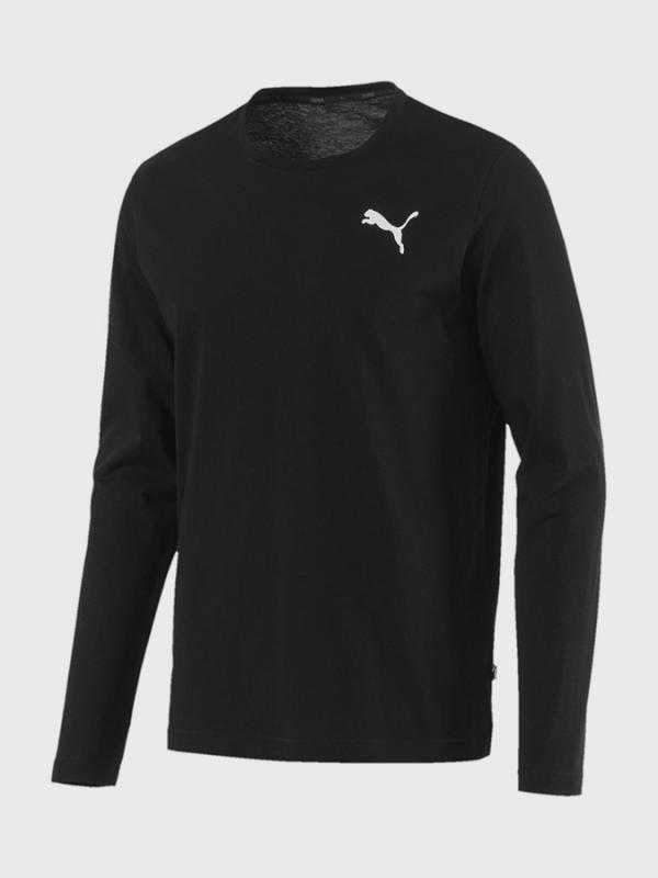 Tričko Puma Essentials Longsleeve Tee Černá
