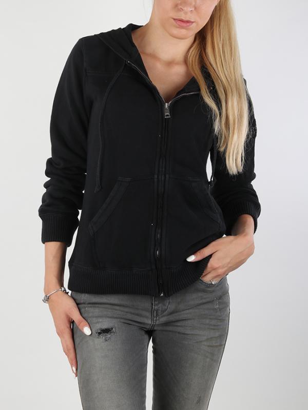 Mikina Diesel F-MILKY-ZIP FELPA Černá