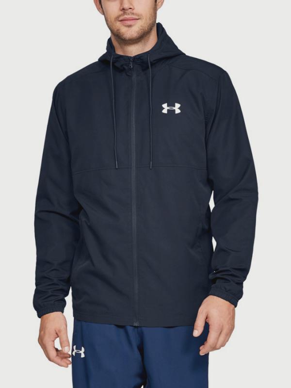 Bunda Under Armour Sportstyle Woven Fz Hoodie Modrá