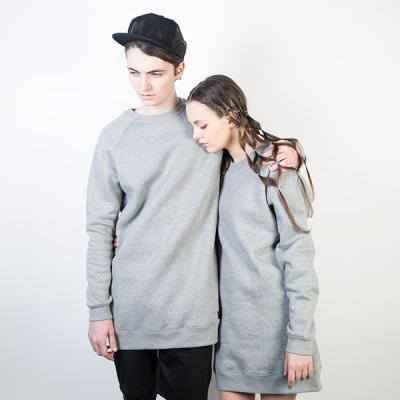 Mikina Marshal Apparel Plain Crewneck grey
