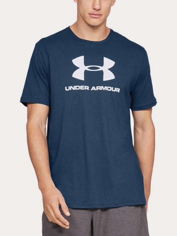 Tričko Under Armour Sportstyle Logo Ss Modrá