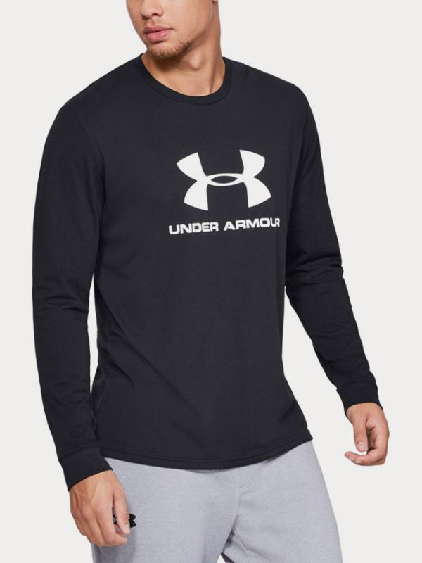 Tričko Under Armour Sportstyle Logo Ls Černá