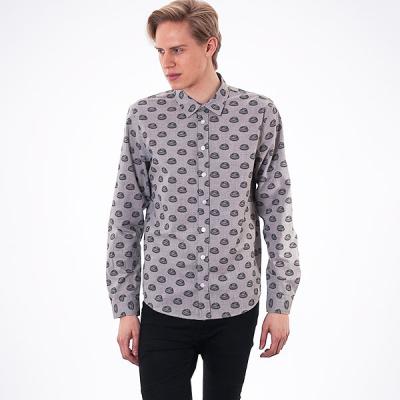 Košile Makia POLKA CAP SHIRT GREY / BLACK