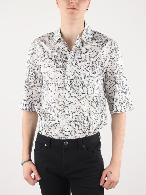 Košile Diesel S-ANTIMOS CAMICIA Bílá