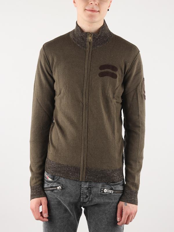 Mikina Diesel K-LEDD CARDIGAN Hnědá