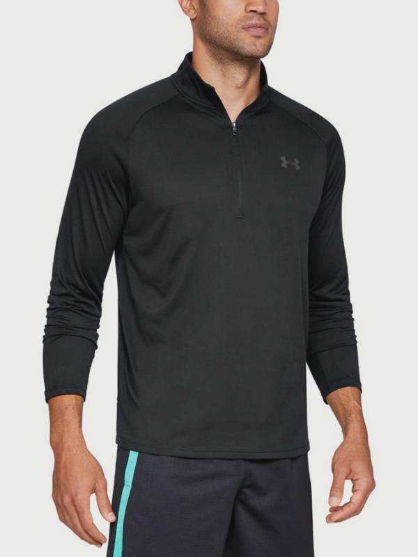 Tričko Under Armour Tech 2.0 1/2 Zip Černá
