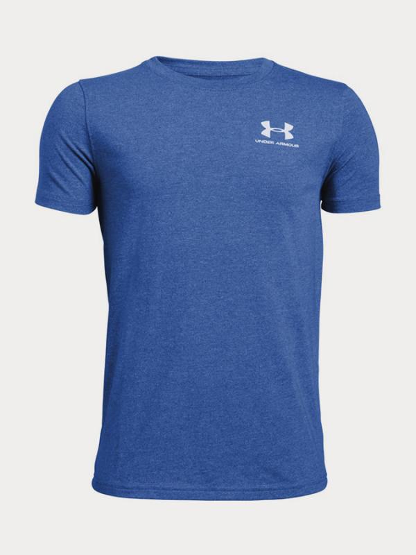 Tričko Under Armour EU Cotton Short Sleeve Modrá