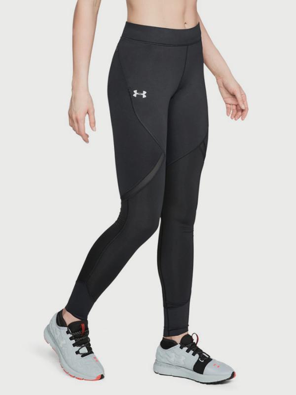 Kompresní legíny Under Armour ColdGear Reactor Run Speedpocket Tigh Černá