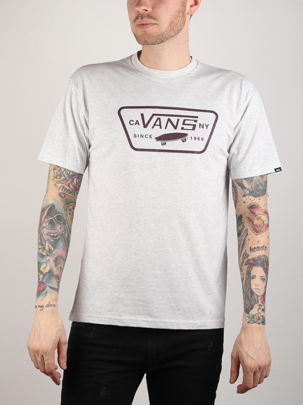 Tričko Vans MN Full Patch Ash Heather Šedá