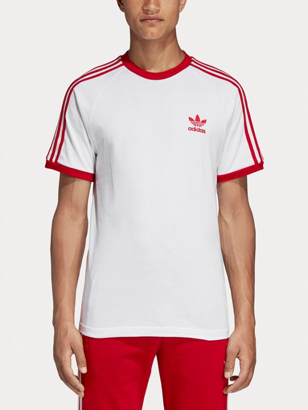 Tričko adidas Originals 3-Stripes Tee Bílá