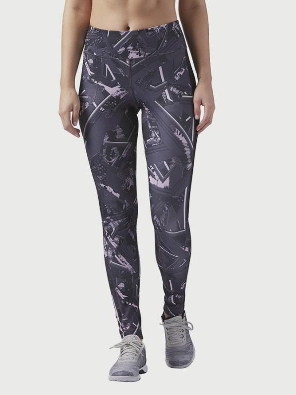 Legíny Reebok Wor Aop Tight Wing Dim Modrá