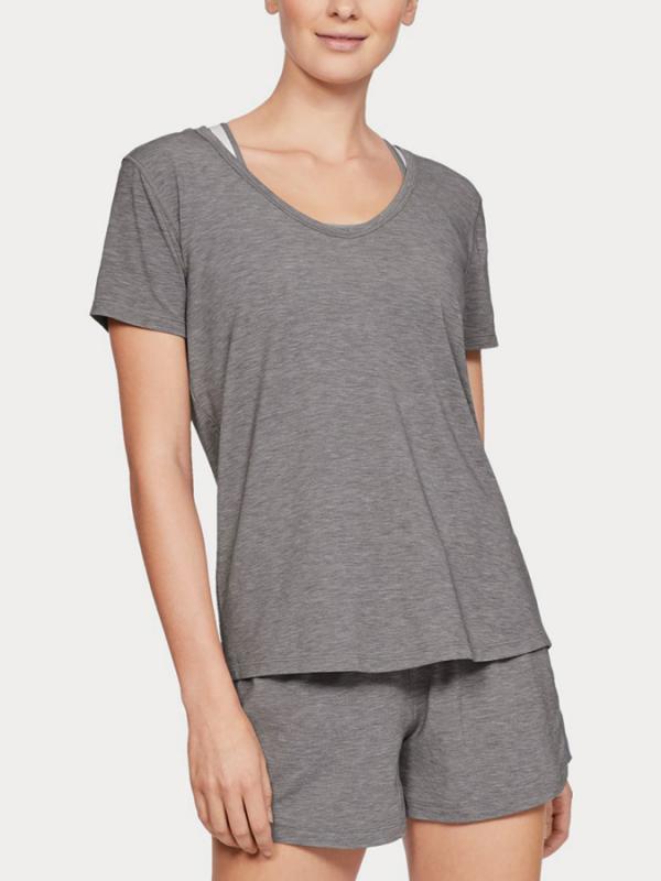 Tričko Under Armour Recovery Sleepwear Ss Šedá