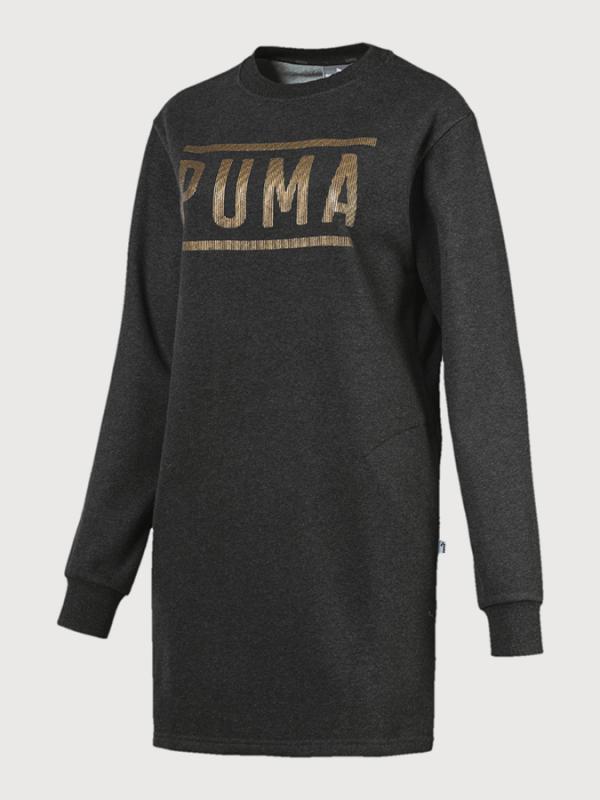 Šaty Puma ATHLETIC Dress FL Šedá