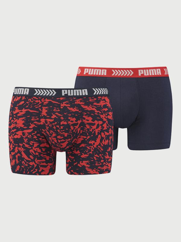 Boxerky Puma Basic Boxer Abstract Camo Print 2 Pack Barevná
