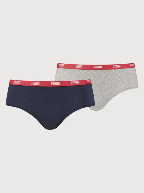 Kalhotky Puma Iconic Hipster 2 Pack Barevná