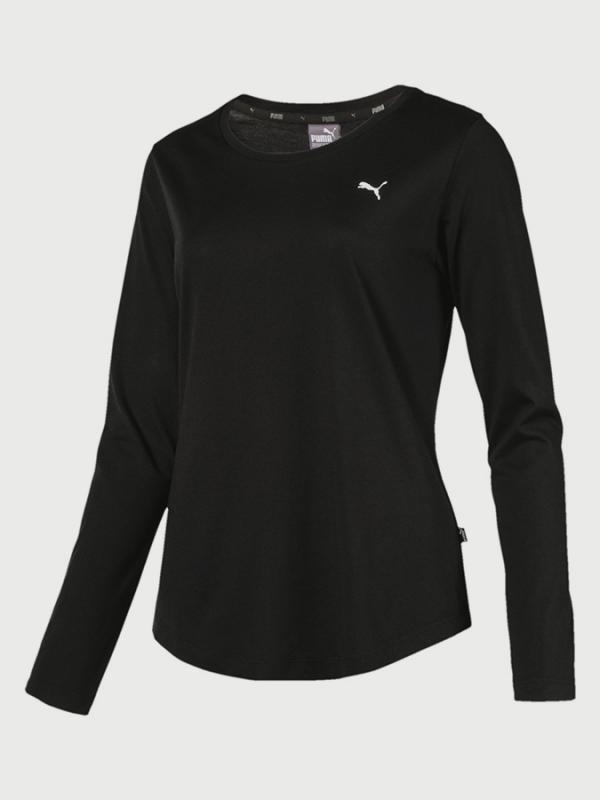 Tričko Puma Essentials Longsleeve Tee Černá