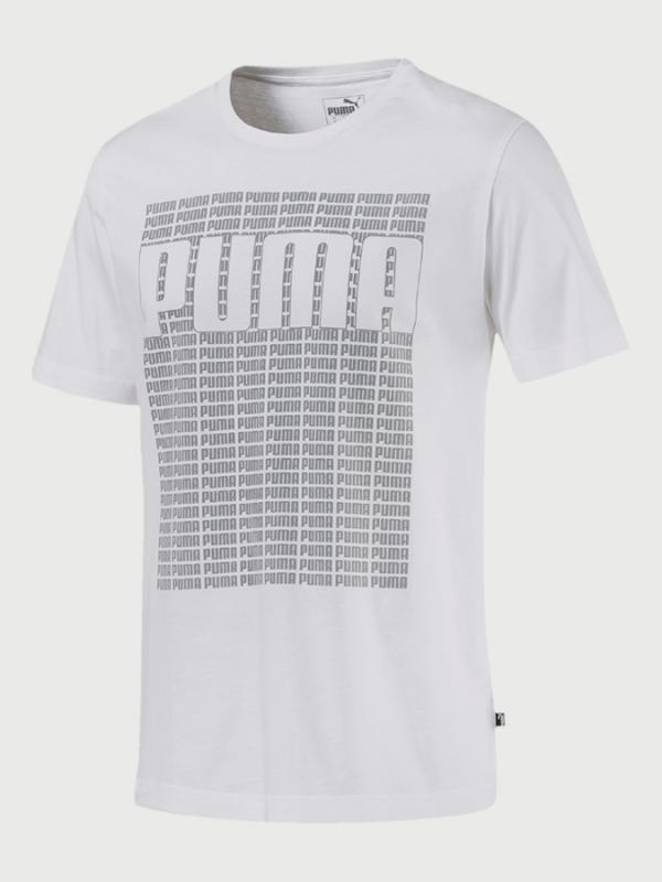 Tričko Puma Wording Tee Bílá