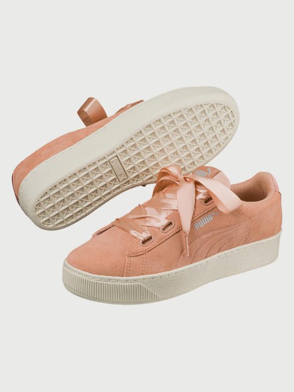 Boty Puma Vikky Platform Ribbon S Oranžová