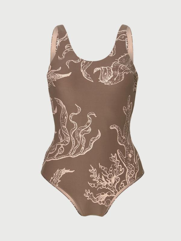 Plavky O´Neill Pw Marissa Swimsuit Hnědá
