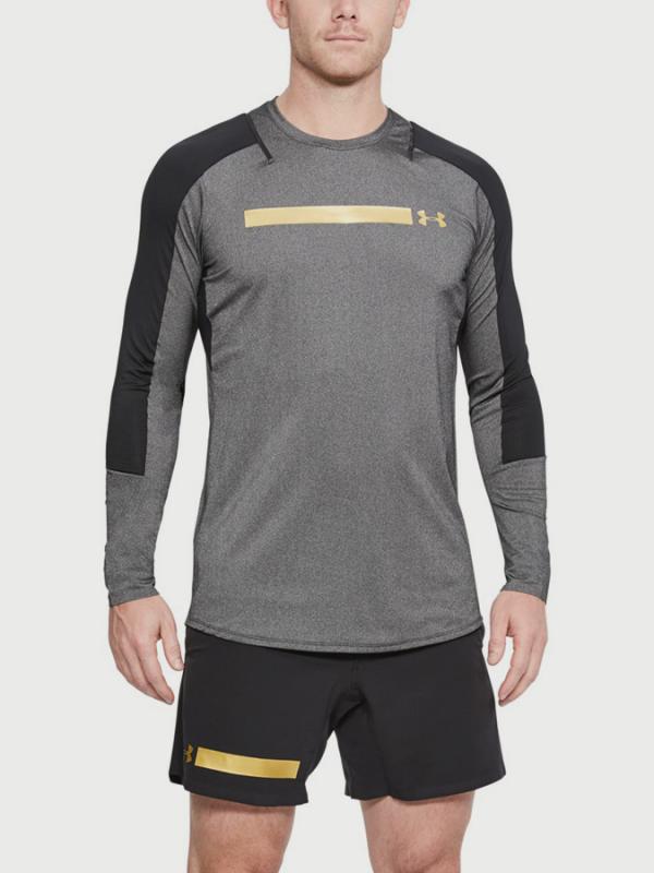 Tričko Under Armour Perpetl Fitted LS Šedá