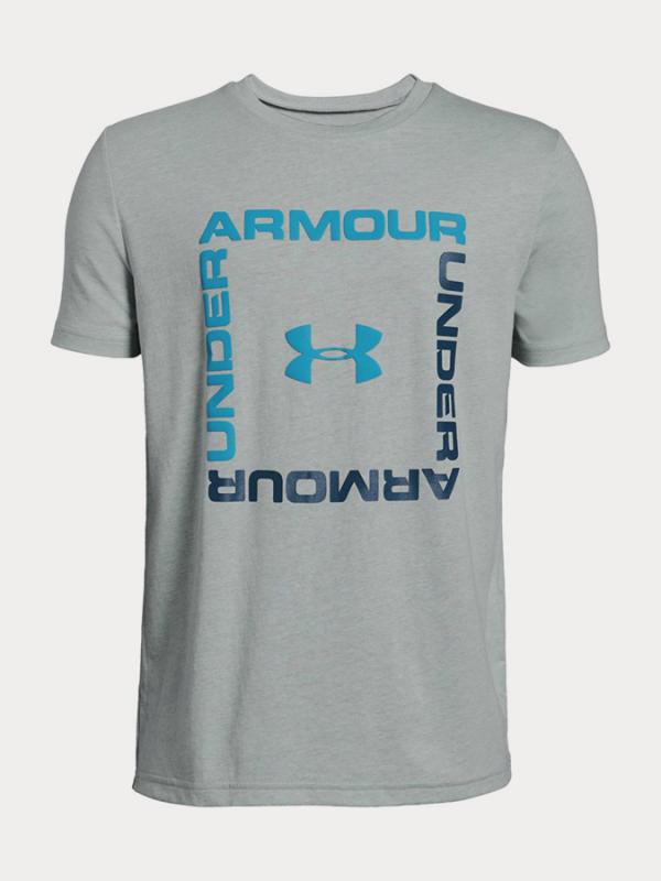 Tričko Under Armour Box Logo Ss Šedá