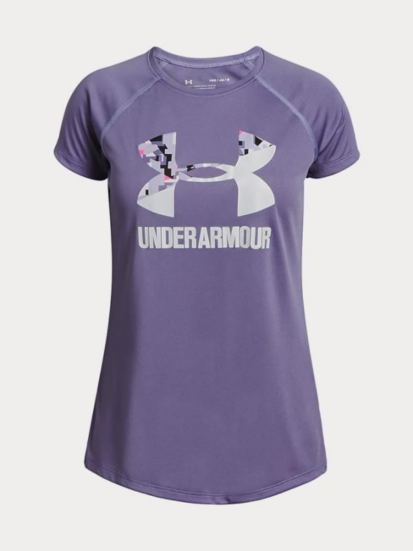 Tričko Under Armour Big Logo Tee Solid Ss Fialová