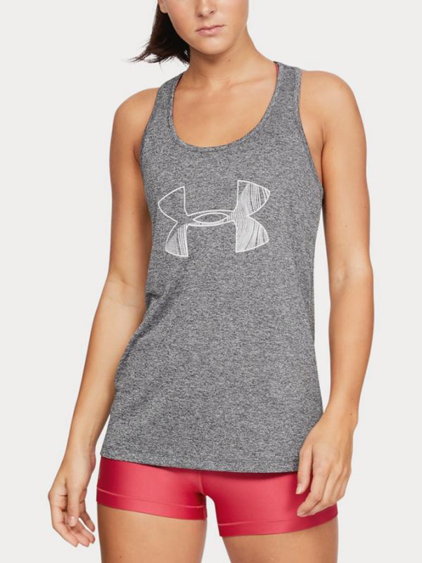 Tílko Under Armour Tech Tank Graphic Šedá