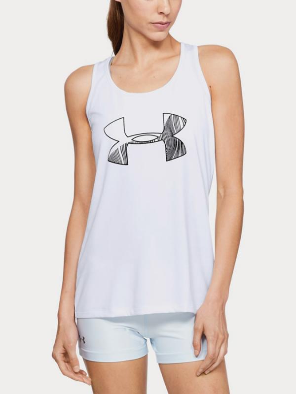 Tílko Under Armour Tech Tank Graphic Bílá