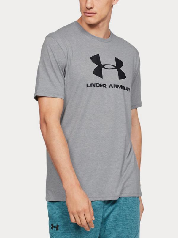 Tričko Under Armour Sportstyle Logo Ss Šedá