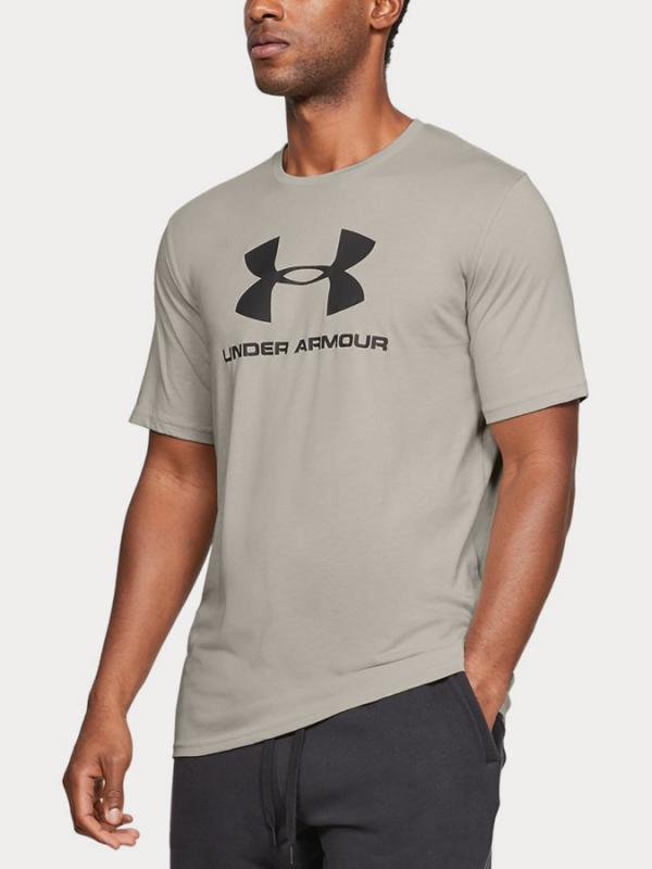 Tričko Under Armour Sportstyle Logo Ss Hnědá