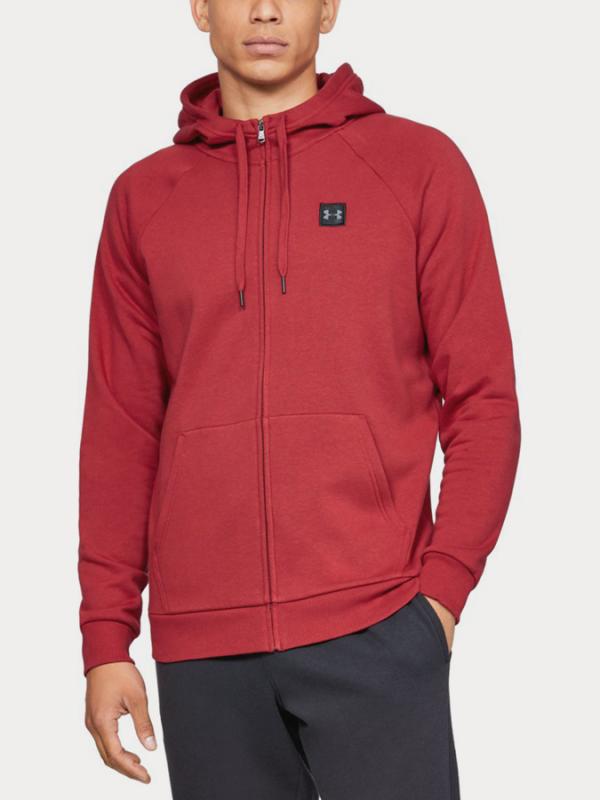 Mikina Under Armour Rival Fleece Fz Hoodie Červená